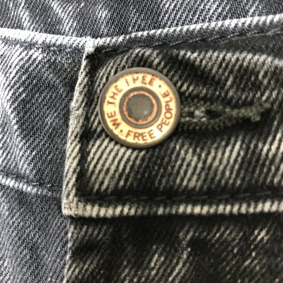 Free People 26 Vixen Cigarette Jean In Black - Picture 10 of 12